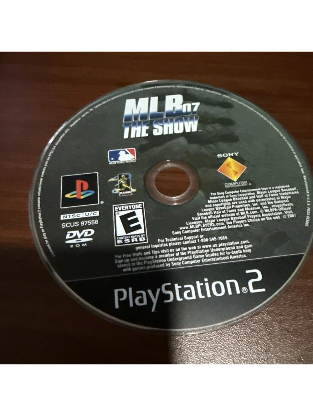 MLB 07: The Show (Sony PlayStation 2, 2007) DISC ONLY